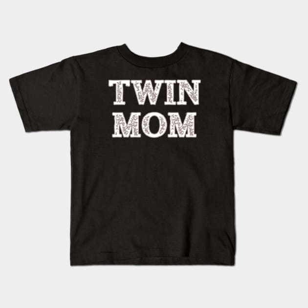 Taupe Twin Mom Kids T-Shirt by ArtisticEnvironments